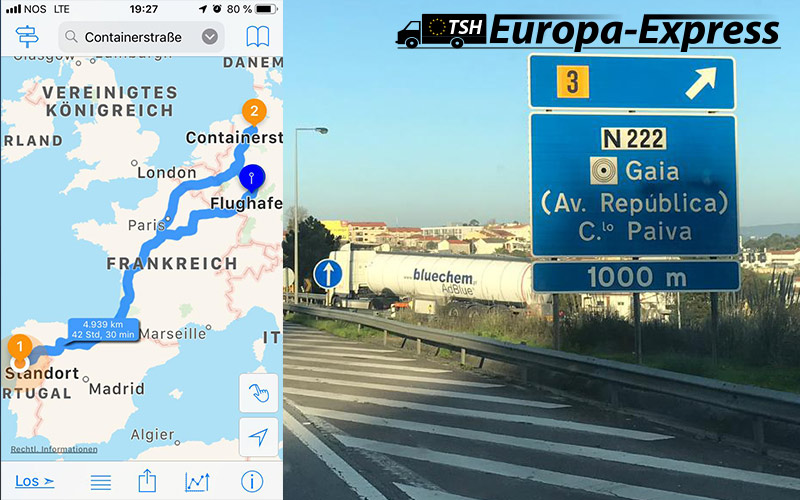 Transport-Deutschland-Portugal